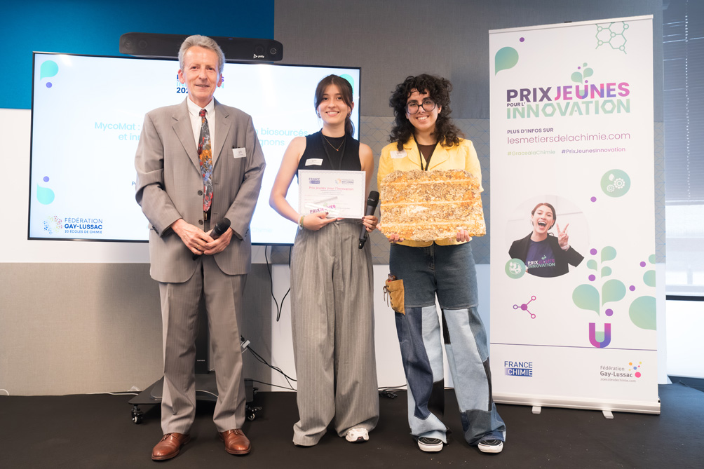 Photo de groupe étudiantes ENSIC, lauréates du Prix Coup de Coeur du Prix Jeunes pour l'Innovation 2026